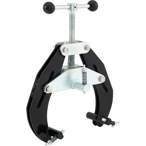 Pipe Clamp, 2 to 6 in, High Strength Ultra Clamp with Quick Acting Screws, Steel Pipe Alignment Tool with Lightweight Design, Black