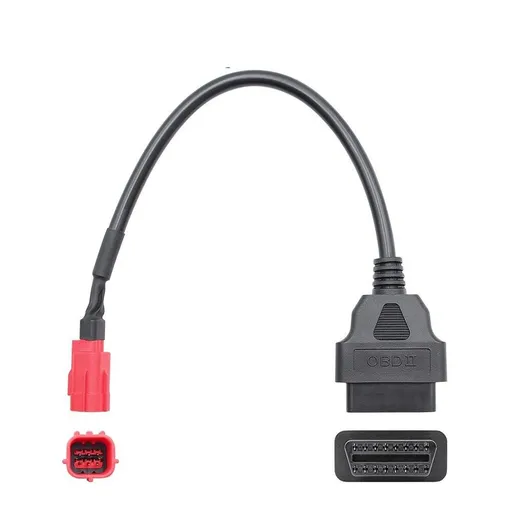 Universal Motorcycle Diagnostic Adapter Cable Motorcycles Fault Detection Parts for Motorbikes (6 Pin to 16 Pin)