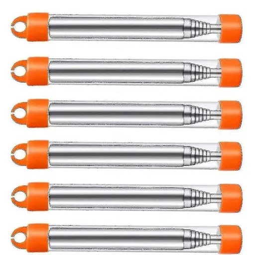 6-Pack Collapsible Stainless Steel Fire Bellows, Collapsible Outdoor Fire Bellows