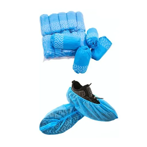 Disposable Shoe Covers,Blue Printed ,100Pcs (50 Pairs)