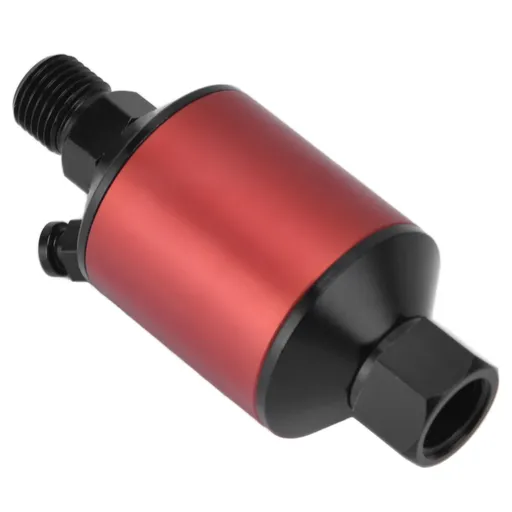 1/4 Inch Water and Oil Separator Air Compressor Water Separator 1/4inch NPT Compressed Air Filter Regulator Red