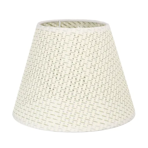 PE Woven Table Lamp Shade Beige Wear Resistant Woven Lamp Cover for E27 E14 Caliber Lampholder