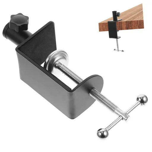 2 PCS C Shape Desk Table Mount Clamp For Microphone Mic Suspension Boom Scissor Arm Stand Holder-Heavy-duty Table Mount Clamp