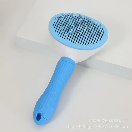 Cat Brush with Release Button, Say Goodbye to Loose Fur and Tangles - cat brushes for indoor cats, pet hair removal tool Suitable