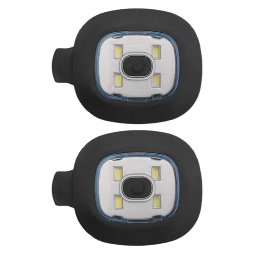 2 USB Rechargeable Hat Lights, Interchangeable Headlamp for Cap, DIY Hat Light for Men and Women