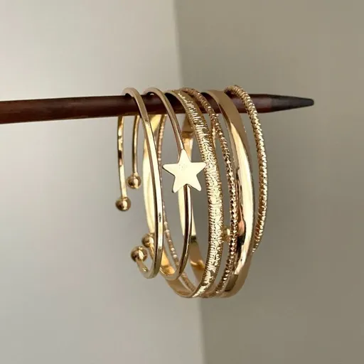 Fashion Wide‑Edge Stackable Bracelet | Christmas Daily Wear Gift | Advanced Versatile Bangle for Women
