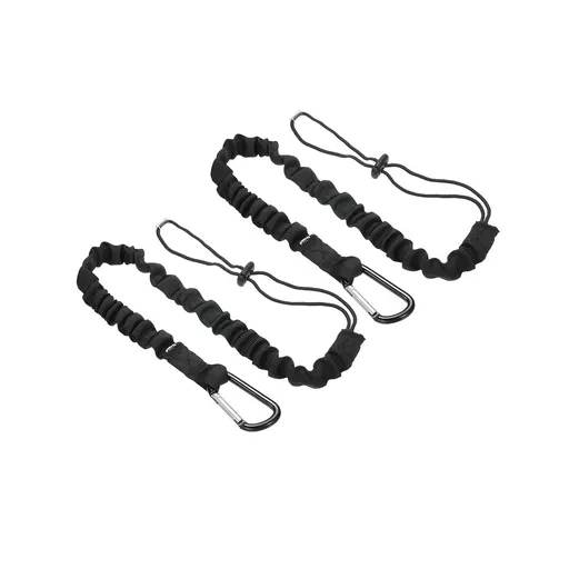 2 safety ropes for high-altitude work tools to prevent falling, 80cm-90cm safety rope, (black climbing buckle)