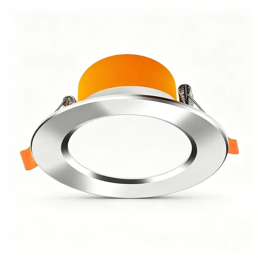 All Aluminum Bright Silver 9W Cool White (Cutout 9-11cm) | Recessed LED Downlight | Christmas Versatile Gift | Medium Size Silver Trim Ceiling Lamp