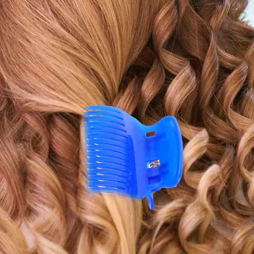 8-Piece Assorted Color Hot Roller Clips for Electric Hair Styling and Curling, and Easy to Use