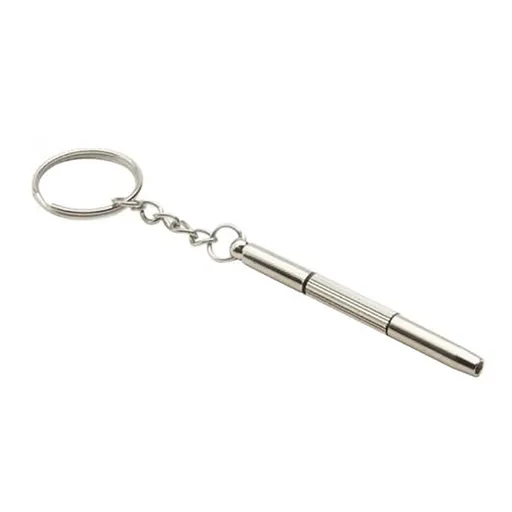 3 in 1 Eyeglass Repair Tool Set with Keychain, Mini Flathead and Phillips Screwdrivers for Glasses, Watches and Jewelry