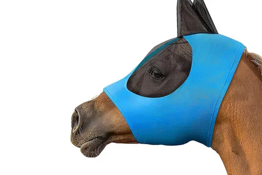 Horse Fly Mask with Ears -Blue