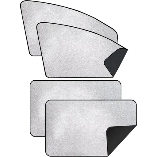 Car Sun Shade - Car Curtain For Baby/Kids/Pets/Adults Car, With Uv Protection, Privacy Protection, Silver