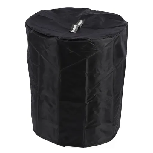 Fire Pit Cover Round Vent Hole Design Colorful Handle Water Resistant Dust Proof Full Coverage Patio Outdoor Fire Table Cover 61 X 68.6cm / 24 X 27in (D X H)