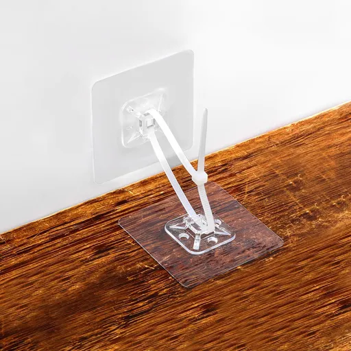 26pcs No Drill Furniture Anchors, Adhesive Furniture Anchors to Wall for Baby Proofing with Nylon Straps Furniture Fasteners