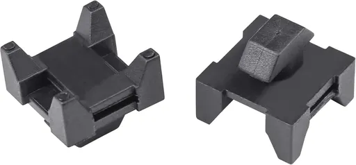 Xadnitu 25 Pieces Plastic Cable Zip Tie Mounting Blocks, Drop-In Base Mounts for 15 or 40 Series Aluminum T-Slot Extruded Profiles Wire Management