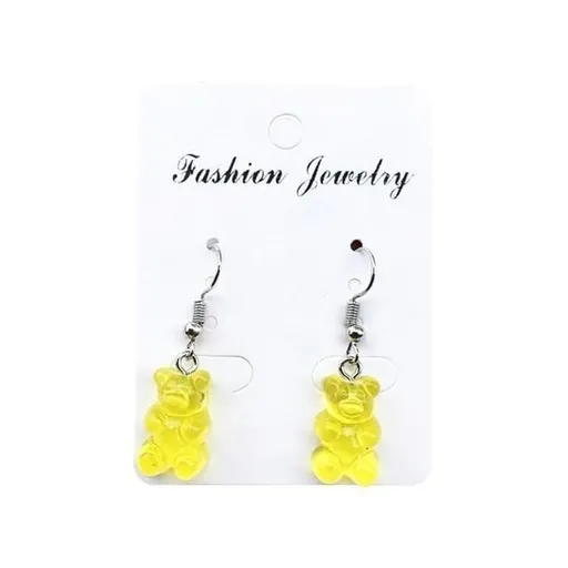 Veile Studios Gummy Bear Earrings - Yellow - Dangle