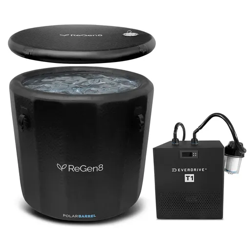 ReGen8 PolarBarrel Cold Plunge Ice Bath with T1 Chiller Unit