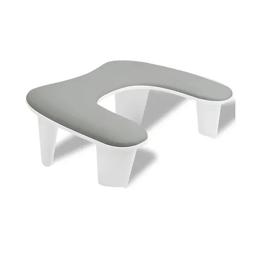 Grey This handheld nail care device integrates a U-shaped pillow and comes with a portable detachable stand. Designed with an inclined PU material and a sturdy base, it is crafted for both comfort and portability.