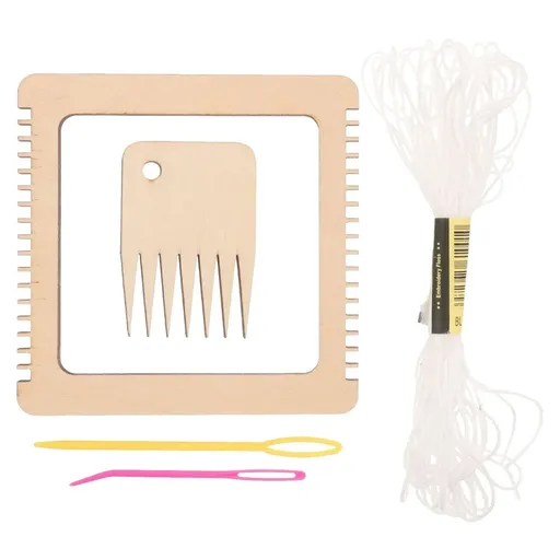 Wood Weaving Kit for Adults - 1 Set Craft Supplies for Knitting Enthusiasts and Home Decoration Projects