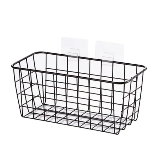 Storage Basket Wrought Iron Kitchen Seasoning Storage Baskets Cosmetic Storage Basket Bathroom Rectangular Storage Box