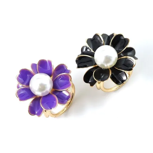 Button Brooches,Scarves Buckle,Brooch Pin,Shiny Flower Pin Tricyclic Flower Brooch Women Shawl Scarf Wedding Clip （2pcs）