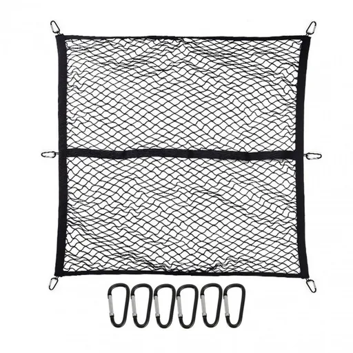 Heavy-Duty Elastic Cargo Net for Truck Beds, Designed to Hold Luggage And Organize Cargo with Strong Hook Fasteners 47.247.2in
