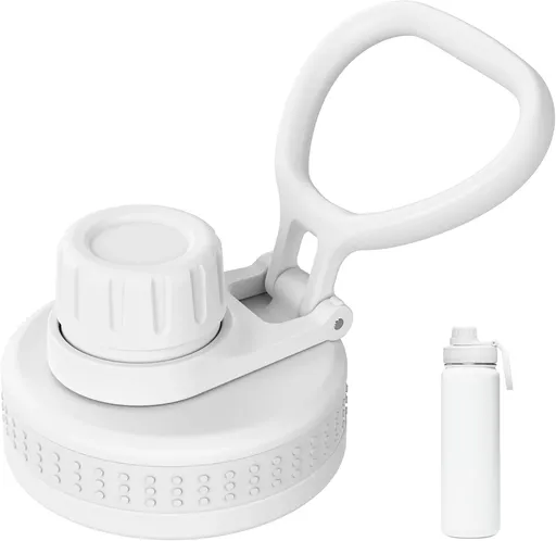 Spout Lid for Lululemon Sport Water Bottle 18/24/32/64 OZ & Clear Bottle 24/32 OZ, Water Bottle Replacement Lid with Ergonomic Handle, BPA-Free