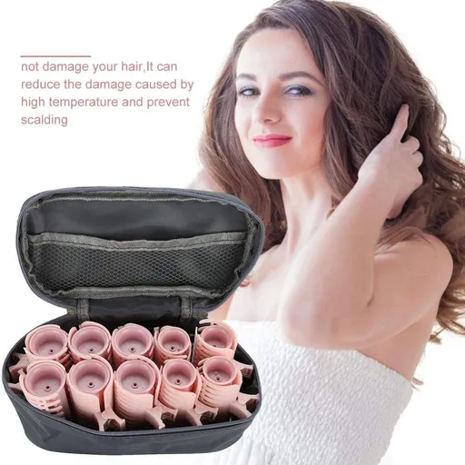 Rollers Hot Hair Styling Tool, 10Pcs Professional Electric Heated Roller Curling Roll DIY Hairstyles Hair Tube (Upgrade Style)