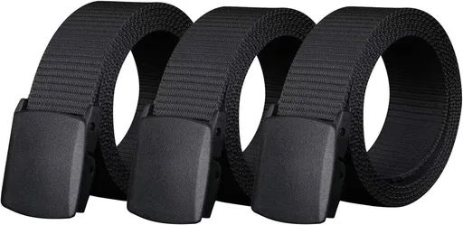 Nylon Military Tactical Belt 3 Pack, Military Hiking Rigger, Men's belt made of nylon mesh belt,Breathable comfortable
