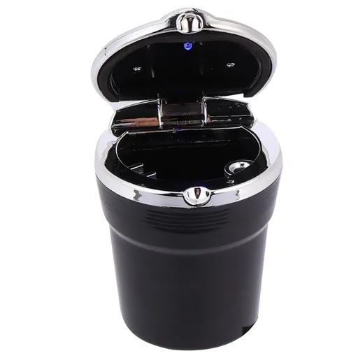 Smokeless Car Ashtray 1pc Car Ashtray Ash Tray Ashtray Holder Auto LED Ashtray Non-slip Ashtray for Car LED Car Ashtray