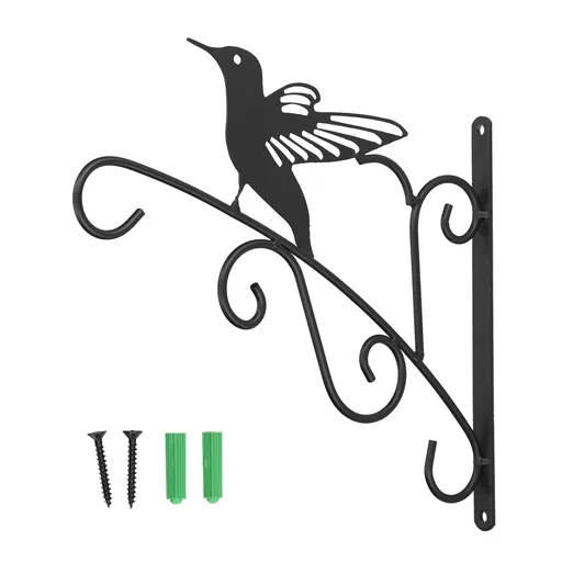Hanging Plant Bracket Stable and Sturdy Iron Decorative Plant Hanger for Flower Bird Feeder LanternsAsuka