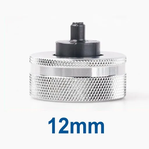 Hydraulic Tube Expander Replacement Heads with Chrome-Plated Knurled Body and Black Hardened Expanding Tip for Refrigeration Copper Pipe Installation and Maintenance (12mm)