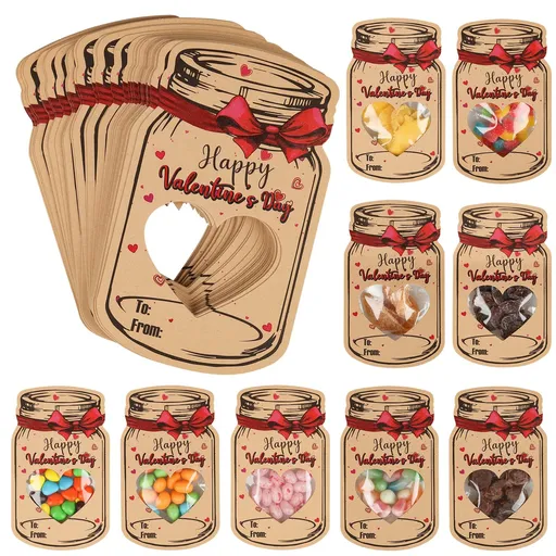 48 Pack Happy Valentine's Day Card Bulk - Funny Valentine Exchange Cards for Boys Girls Toddler School Class (Candy Not Included)