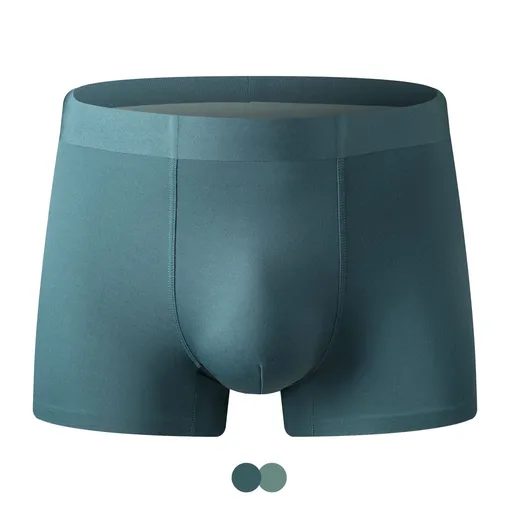 100 Pcs Modal Men Underwear Antibacterial Breathable... Agate Green XL