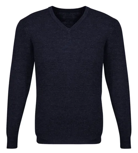 Mens Advatex Varesa Wool Pullover Jumper Cardigan - Navy