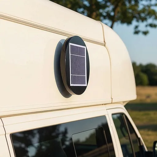 Solar Roof Ventilator Low-Profile 200mm Green