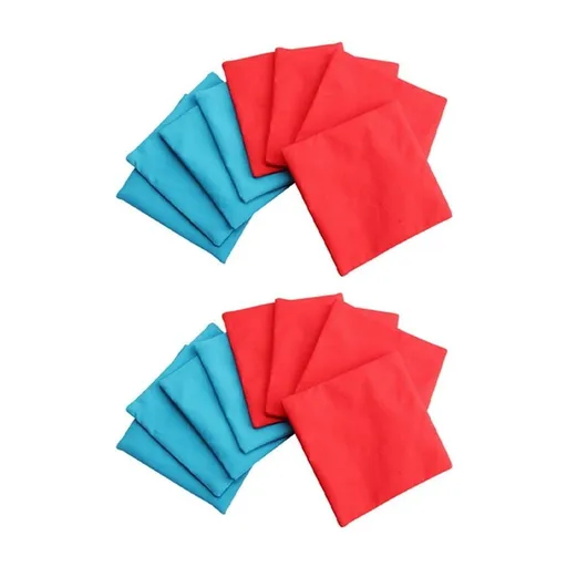 16 Pcs Mini Bean Bags Set Cornhole Bean Bags Toss Game Bags for Fun Sports Outdoor Family Game No Fill
