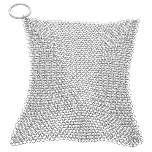 Wire Mesh Chain Scrubbe Cast Kitchen Scrubber Stainless Spatula Carpet Scraper Steel Wool Scrubber Area Stainless Steel