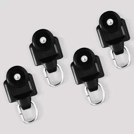 Curtain Tracks Ceiling Wall Mounted Heavy-Duty Curtains Rails Room Divider Curtain Track for Living Room Bedroom Room Shower Divider Special Pulley Black 20PCS
