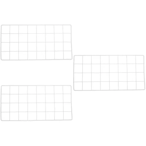 Masteelf 3-Piece Wire Wall Grid Panels for Photo Display, Iron Picture Frames, and Decorative Photo Grid Panels