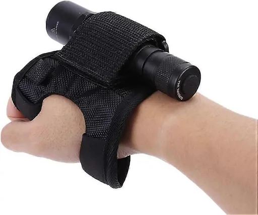 Flashlight Gloves & Holster Set Wrist Support Holder for 20-38mm Diameter Flashlights