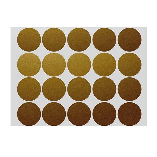Gold Assorted Sizes Colour Sticker Dots Adhesive Round Labels Circular Spot Scrapbook - 13mm*132 Dots