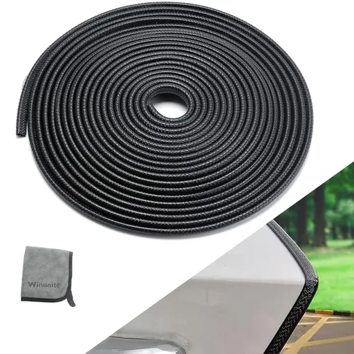 32.8ft No Glue Car Door Edge Guards Black | Reduces parking lot door dings, U-shaped rubber, fits sedans trucks SUVs, fade-resistant, protect against paint chips - Black - Size 32.8ft