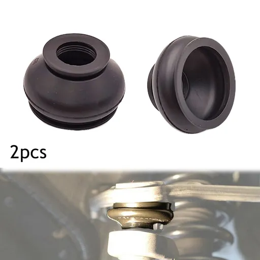 Universal Rubber Dust Cover Ball Joint Boots Track Rod End Set Of 2 For Car Suspension