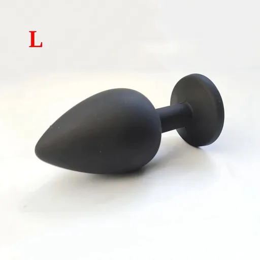 House Of Dasein Crystal Anal Plug Sex Toys Adult Games Dildos Bdsm Product Shop Butt - Black - L