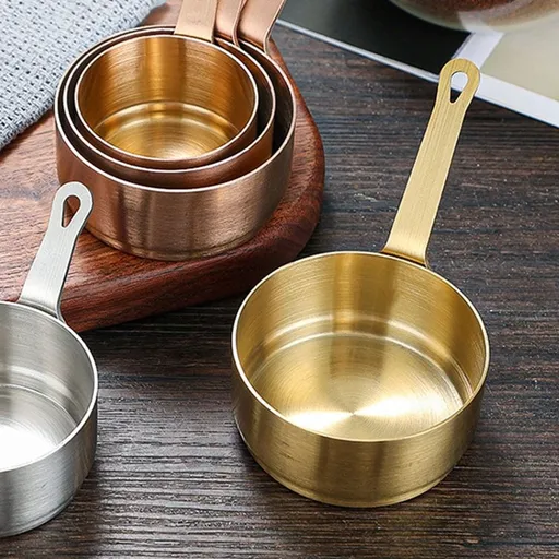 Stainless Steel Sauce Bowl Set in Golden for Condiment Storage and Serving