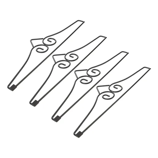 Worgeous 4 Pcs Garden Flag Garden Flag Holder Metal Banner Hanger For Indoor And Outdoor Garden Lawn Courtyard Decoration