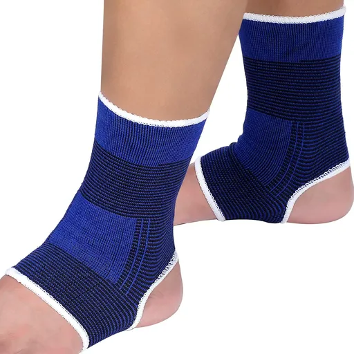 Compression Ankle Brace - Knitted Ankle Sleeve Sock Support for Sprains Arthritis Tendonitis Running Fitness, 1 Pair