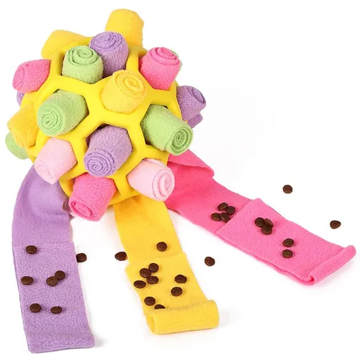 Snuffle Treat Dispensing Dog Puzzle Ball