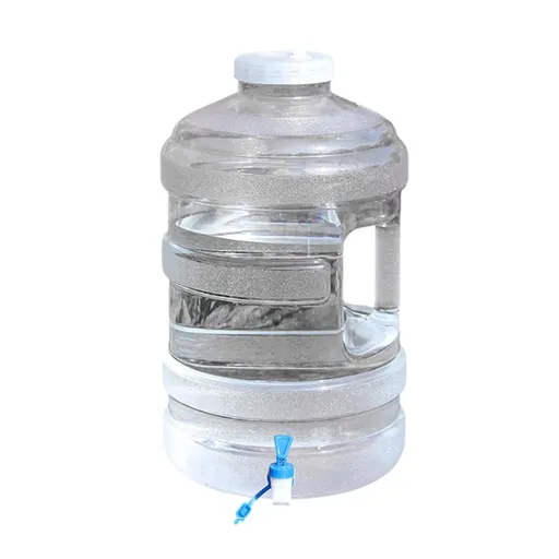 Camping Water Jug 6 Gallons, Transparent BPA Free Water Storage Container With Faucet And Handle For Outdoor Emergency